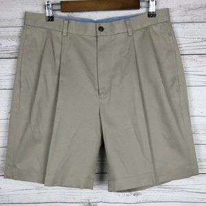Brooks Brothers Mens Shorts W33 Lightweight Advantage Chino‎ Beige Khakis